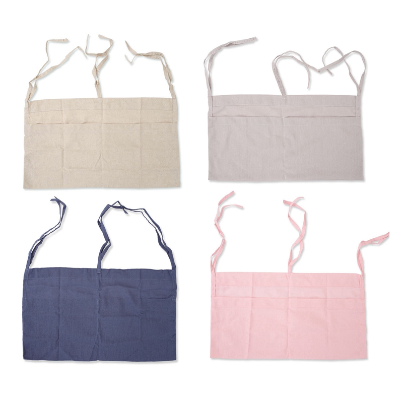 Baby Bed Hanging Storage Bags Cotton Crib Organizer Toy Diaper Pocket For Crib Bedding Set Accessories Storage Bag